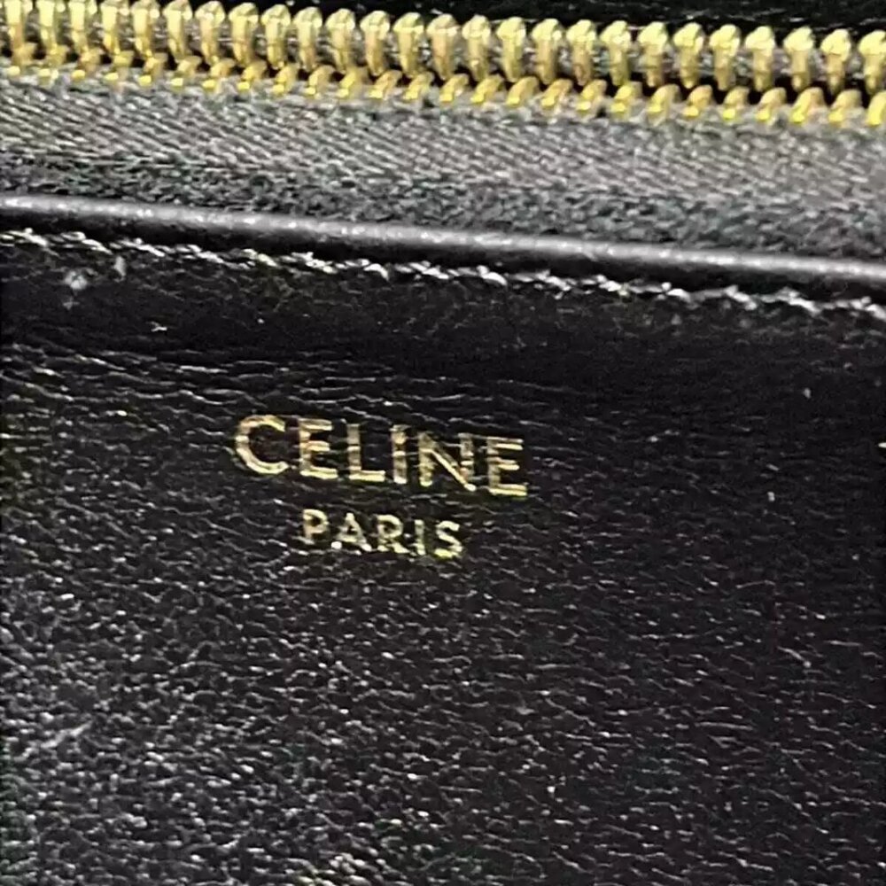 CELINE - Black Leather Long Wallet 230-012325 - Picture 5 of 5